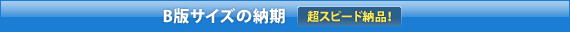 B版サイズの納期